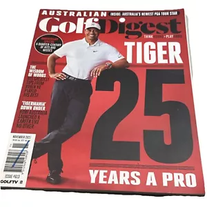 Australian Golf Digest Magazine Issue 613 Tiger Woods 25 Years A Pro Cover - Picture 1 of 2