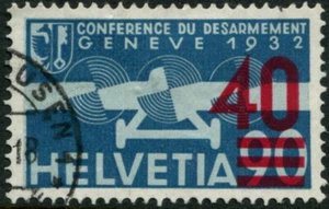SUIZA 1936 CORREO AÉREO 40c en 90c 'AZUL CLARO Y AZUL' SG363 FU Cv£29 [A7512]* - Imagen 1 de 2