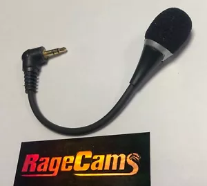 STEREO MIC MICROPHONE 3.5mm FLEXIBLE PLUG AUDIO IN FOR ION AIR PRO3+WINDSCREEN - Picture 1 of 2