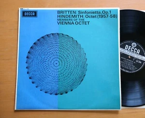 SXL 6208 ED1 Britten Sinfonietta Hindemith Vienna Octet NEAR MINT Decca 1st WBG - Picture 1 of 5
