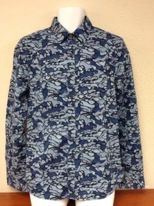 *****MICHAEL BASTIAN Blue Camo 100% Cotton SIZE: M ($148 VALUE)***** - Picture 1 of 6