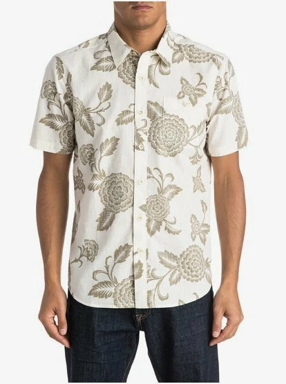 QUIKSILVER Men's S/S Button-Up Shirt HAPPY HOUR - WCB0 - XLarge - NWT - Image 1 of 1
