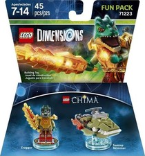 Lot of 6 LEGO DIMENSIONS Movie Fun Pack 71223 Chima Cragger Swamp Skimmer Jund