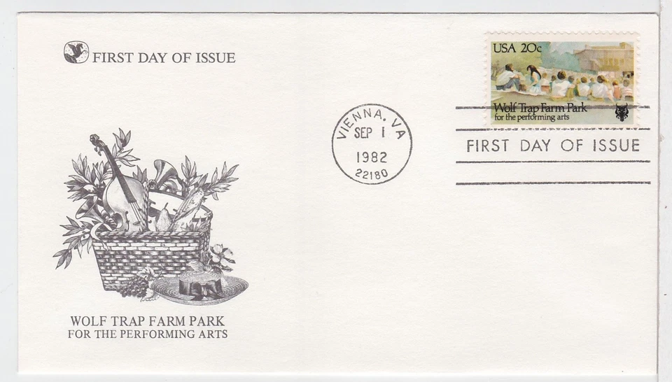 TurtlesTradingPost- Wolf Trap Farm- 1982 #2018 Readers Digest FDC - Image 1 of 1
