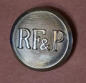 BB RICHMOND, FREDERICKSBURG & POTOMAC EISENBAHN UNIFORM KNOPF Medium Nickel - Bild 1 von 2