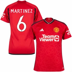 Manchester United Women's Shirt adidas Home Shirt - Martinez 6 - New - Picture 1 of 3