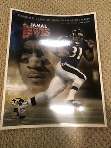 2003 Jamal Lewis Baltimore Ravens Rushing Leader 11x14 Laminated Photo - Picture 1 of 1