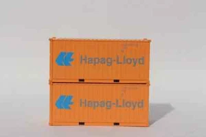 Contenedores escala N JTC #205483 HAPAG LLOYD 20' Std Hgt con conexión magnética - Imagen 1 de 1