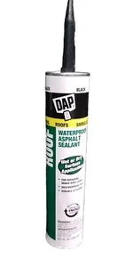 DAP Black Waterproof Blacktop & Roof Sealant  Asphalt Filler 10.1oz Exterior Use - Picture 1 of 2