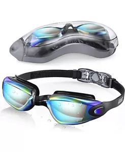 2 pack Swim Goggles, Swimming Goggles No Leaking Full Protection Adult Men Women - Picture 1 of 6