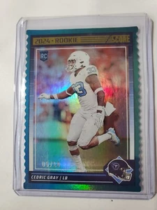2024 Cedric Gray /10 Score Light Blue Die Cut Parallel TENNESSEE TITANS RC - Picture 1 of 2
