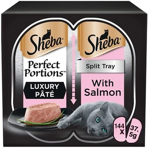 144 x 37.5g Sheba Perfect Portions Luxury Adult Wet Cat Food Trays Salmon in Loa - Picture 1 of 12