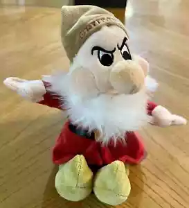 Disney Store 8” Plush Grumpy Snow White And The Seven 7 Dwarfs H8 - Picture 1 of 4