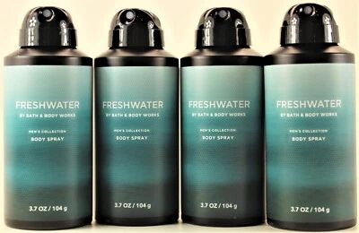 CANTIDAD 4 - Spray corporal desodorizante de agua dulce Bath & Body Works para hombres 3,7 OZ Foto 1 de 2