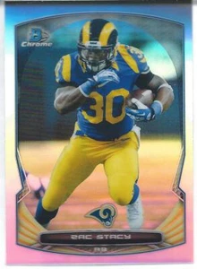 2014 Bowman Chrome REFRACTOR ZAC STACY Commodores St Louis Rams New York Jets - Picture 1 of 1