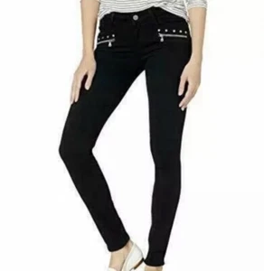 (179 $) Paige Damen Nieten Indio Reißverschluss, Black Shadow, 23 - Bild 1 von 6