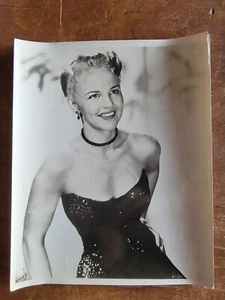 Peggy Lee Singer Glamorous Black Dress Vintage 1950's Press Photo - Picture 1 of 3