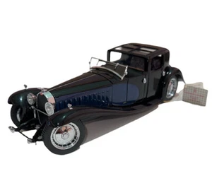 Franklin Mint 1:24 Scale 1930 BUGATTI ROYAL COUPE NAPOLEON (Blue & Black) - Picture 1 of 7