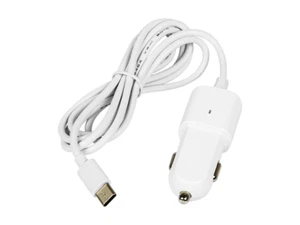 Neuf Voiture Camion Chargeur 5V 2.1A 12V 24V USB Type C Blanc Cigare Câble Plug - Photo 1 sur 3