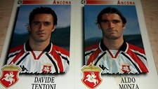 PANINI FOOTBALLER FIGURE 1997/98 ANCONA n°424 TENTONI MONZA ALBUM 1998