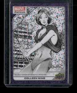 Colleen Wing #147 Purple Pixels /35 Upper Deck 2023 Marvel Platinum - Picture 1 of 3