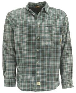 TIMBERLAND 43419 MEN'S 100% COTTON LONG SLEEVE PLAID SHIRT, MEDIUM - Picture 1 of 2