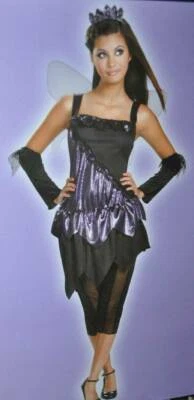 Disfraz de hada gótica de Halloween 7/9 vestido púrpura 6 piezas fiesta adolescentes niñas Foto 1 de 4