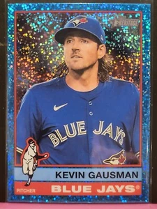 2025 Topps Heritage Kevin Gausman Blue Jays Light Blue Sparkle Card - Picture 1 of 1