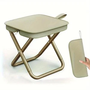 Portable Folding Stool – Pocket Chair for Camping, Fishing, Travel & More - Picture 1 of 26