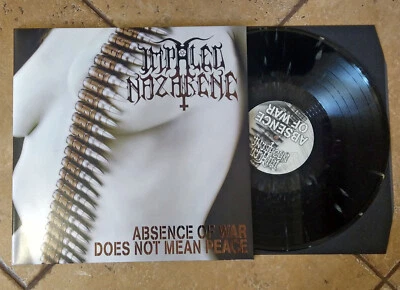 IMPALED NAZARENE ‎– Absence Of War Does Not Mean Peace Gold/Black Splatter Vinyl - Image 1 of 4