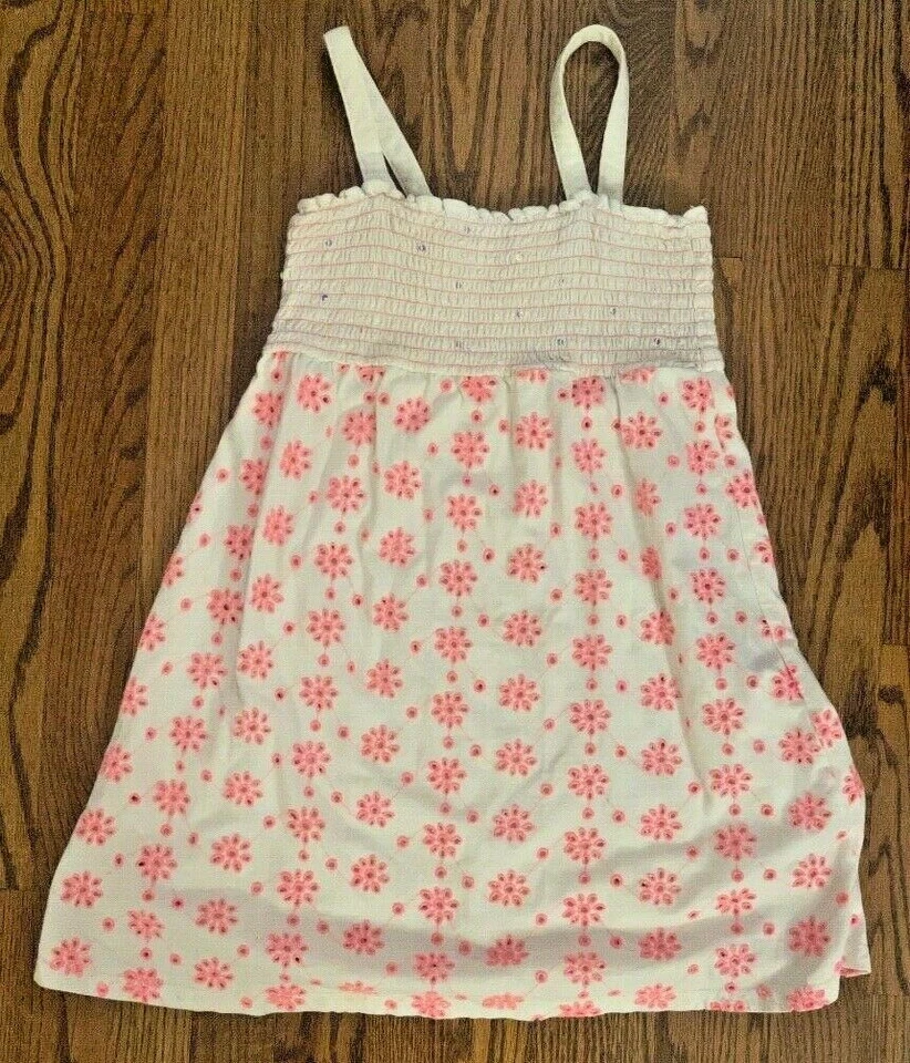 Vestido Sol Justice Niñas Blanco y Rosa con Lentejuelas Transparentes Talla 12 Foto 1 de 1