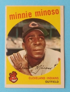1959 Topps #80 Minnie Minoso Baseball Card (Cleveland Indians)**