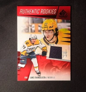 2023-24 SP GAME USED HOCKEY LUKE EVANGELISTA AUTHENTIC ROOKIES JERSEY #223 LYF - Picture 1 of 2
