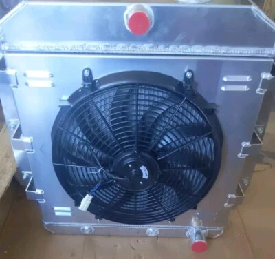 Chevrolet 1955 1956-1959 camioneta 4 filas núcleo radiador con ventilador Foto 1 de 4