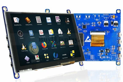 Raspberry Pi TFT Display 5 Zoll kapazitiver Touchscreen 800x480 HDMI USB - Bild 1 von 4