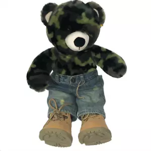 Build A Bear Camuflaje Bear 18"" con Botas y Jeans Estilo BAB Timberland Militares - Imagen 1 de 5