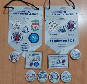 ALL 2022 - 2023 YOUTH CHL CHAMPIONS LEAGUE DOMESTIC & GROUPS MATCHES BADGES - Picture 1 of 1