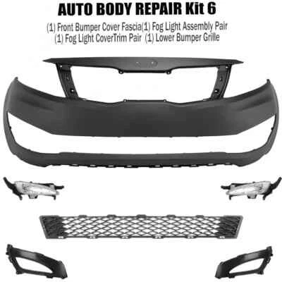 Kit de montaje de cubierta de parachoques delantero fascia y luz antiniebla para Kia Optima 2012-2013 Foto 1 de 4