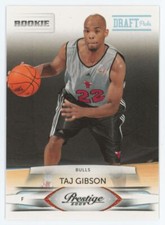 2009-10 Panini Prestige Draft Picks Light Blue Taj Gibson RC 246/999 Chicago