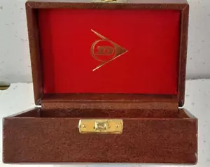 DUNLOP Brown Leatherette Hinged Watch Case - Empty - Picture 1 of 12