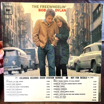 Bob Dylan Freewheelin' ORIG. '63 Mono LP White Label PROMO Misprint Time Strip - Image 1 of 4