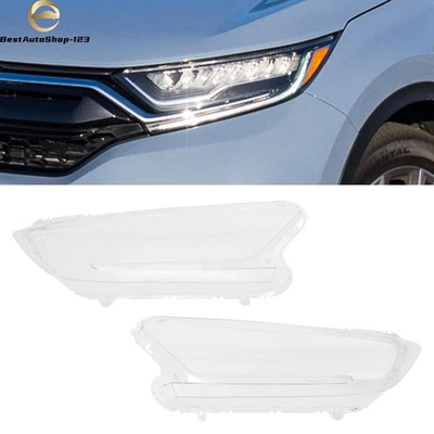 Headlight Lens Cover for 2017-2022 Honda CR-V Left & Right Headlight Covers New - Image 1 of 4