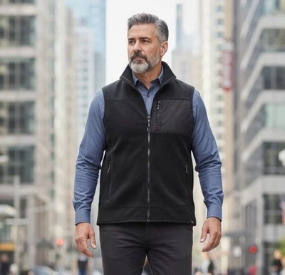 Alpine Design Mens Fleece Vest XL Extra Large Black Full Zip Mountain Vest - Image 1 of 4