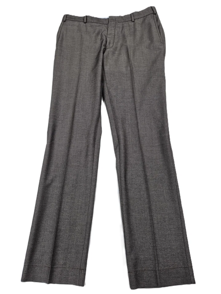 Pantalones interiores marfil Incotex (36) gris bolsillos con cremallera 100 % lana Foto 1 de 4