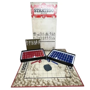 Vintage Stratego De Luxe Board Game Hausemann & Hötte 1970s COMPLETE - Picture 1 of 19