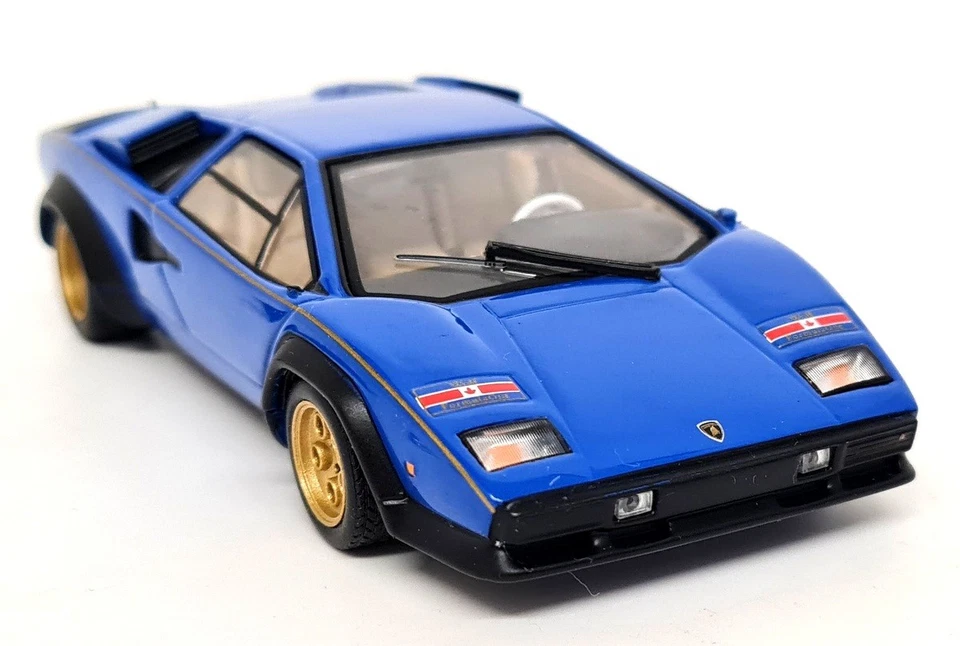Coche modelo diecast Ixo 1/43 Lamborghini Countach LP400S 1978 Walter Wolf azul KB Foto 1 de 4
