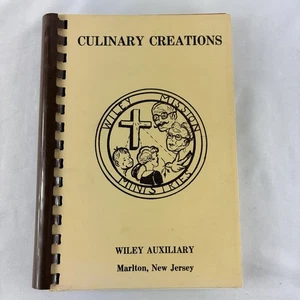 Culinary Creations Wiley Auxillary Cookbook, Marlton NJ Recipes Spiral Book - Bild 1 von 10