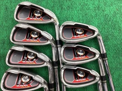 TaylorMade Burner Plus Iron Set 5-9,Pw,Aw 7pc Flex Stiff N.S.PRO 950GH Steel - Image 1 of 4