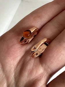 Luxus 750 gestempelt Pomellato still Ohrringe, Amber, rolled, 4,5 G, Neu - Bild 1 von 5