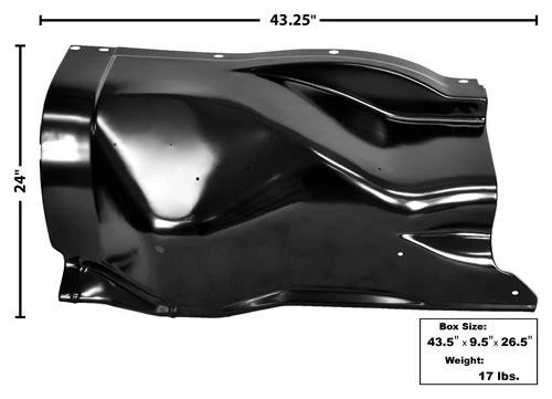 1961 - 64 福特皮卡车内挡泥板 - 右握 — 第 1/1 张图片
